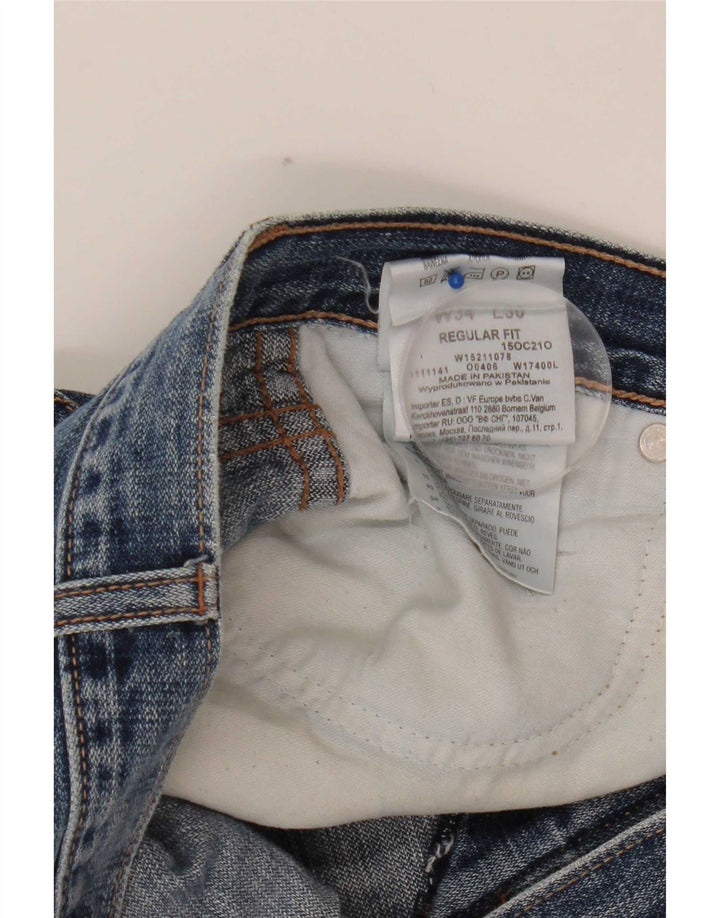 Wrangler Herren-Jeans mit normaler Passform, gerade Passform, W34, L30, Blau, Baumwolle