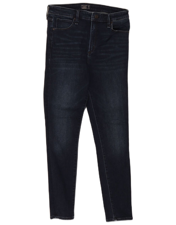 Abercrombie & Fitch Damen High Rise Skinny Jeans US 8 Medium W29 L28 Navy