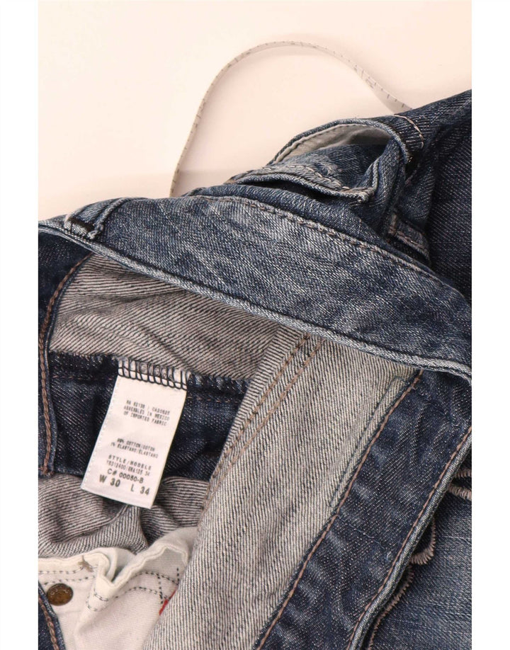 Guess Damen Slim Jeans W30 L30 Blaue Baumwolle