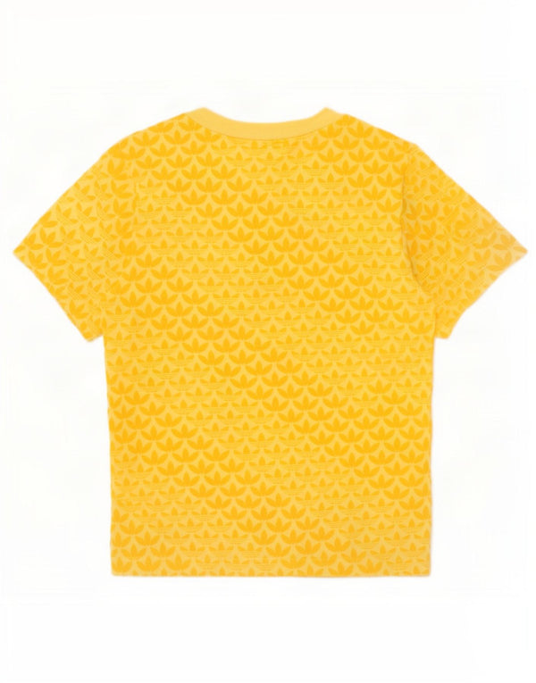 Adidas Jungen T-Shirt mit Grafik, 4–5 Jahre, gelbe Baumwolle