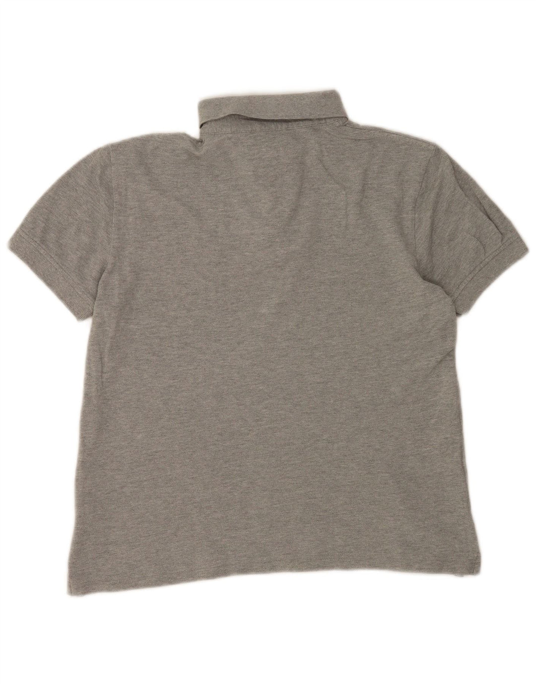 Tommy Hilfiger Herren-Poloshirt aus mittelgrauer Baumwolle