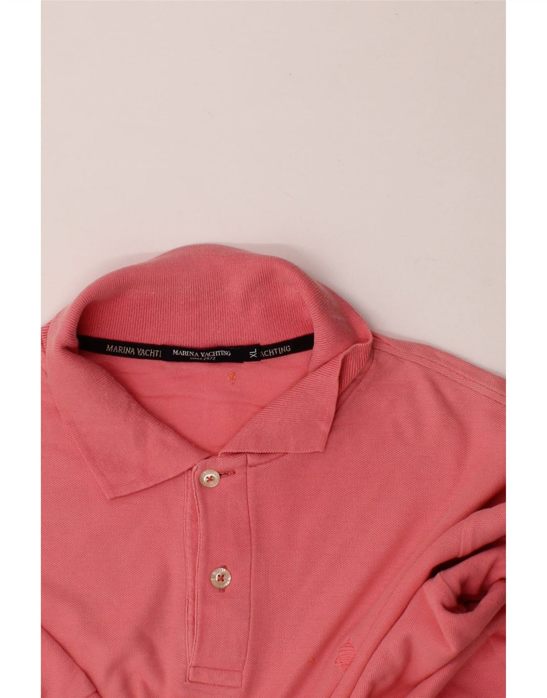 MARINA YACHTING Mens Polo Shirt XL Pink Vintage Marina Yachting and Second-Hand Marina Yachting from Messina Hembry 
