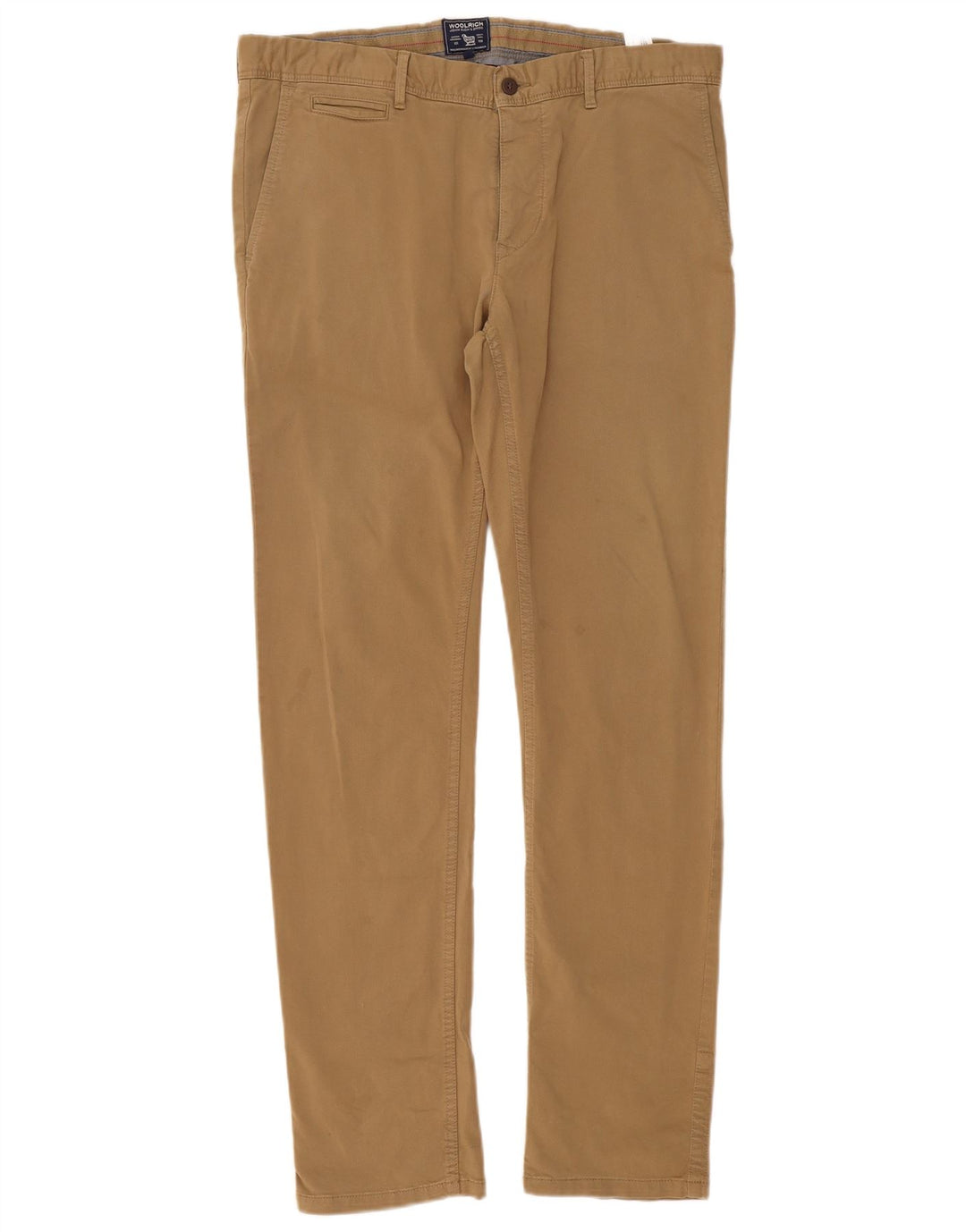 Woolrich Slim Chino-Hose für Herren, W36, L32, braune Baumwolle