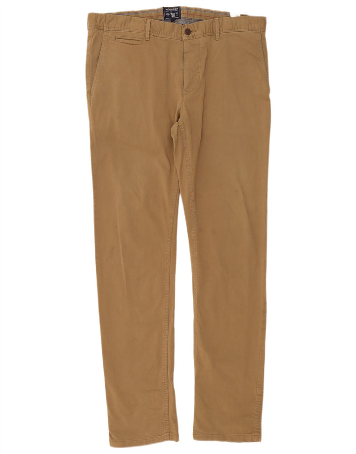Woolrich Slim Chino-Hose für Herren, W36, L32, braune Baumwolle