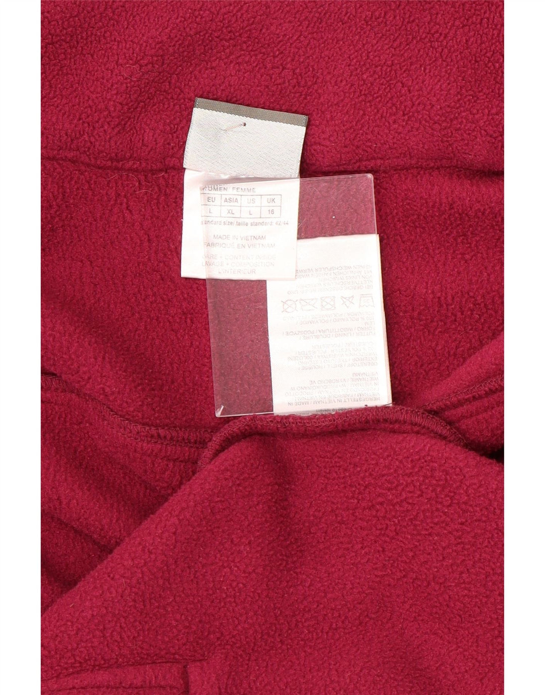 JACK WOLFSKIN Damen Fleecejacke UK 16 Large Pink Polyester
