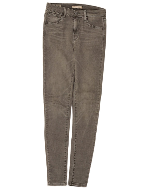 Levi's Damen 720 Super Skinny Jeans W27 L32 Graue Baumwolle