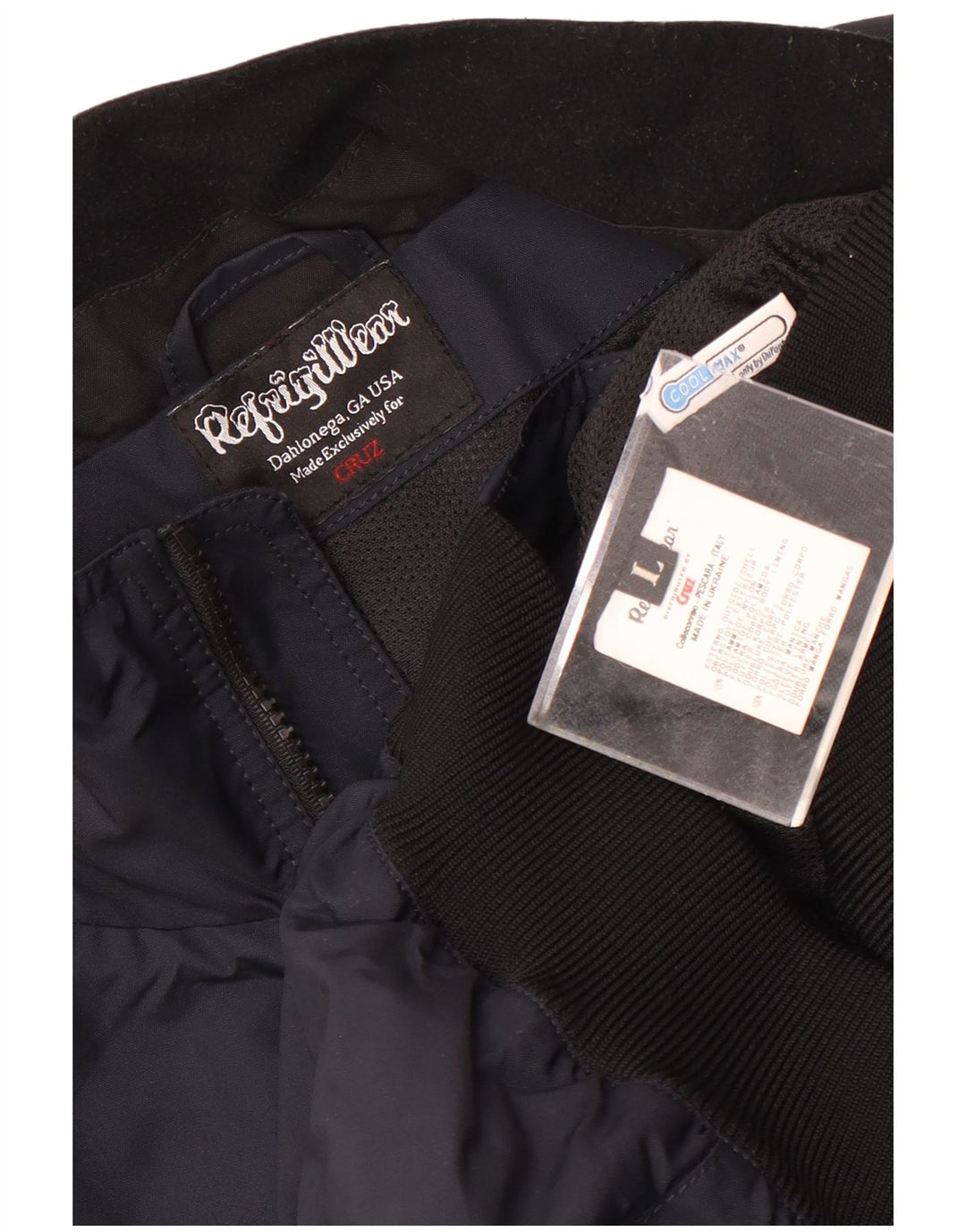 Refrigiwear Herren Bomberjacke UK 40 Large Marineblau Polyamid