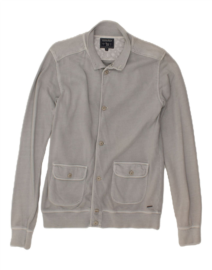 WOOLRICH Womens Tracksuit Top Jacket UK 14 Medium  Grey Vintage Woolrich and Second-Hand Woolrich from Messina Hembry 