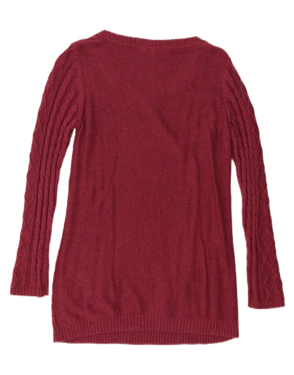 Fat Face Damen-Pullover mit U-Boot-Ausschnitt, Gr. 40, Größe L, Kastanienbraun, Baumwolle