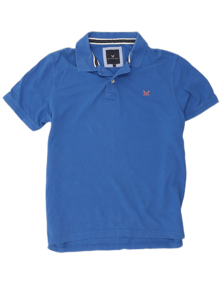 Crew Clothing Herren-Poloshirt, groß, blaue Baumwolle