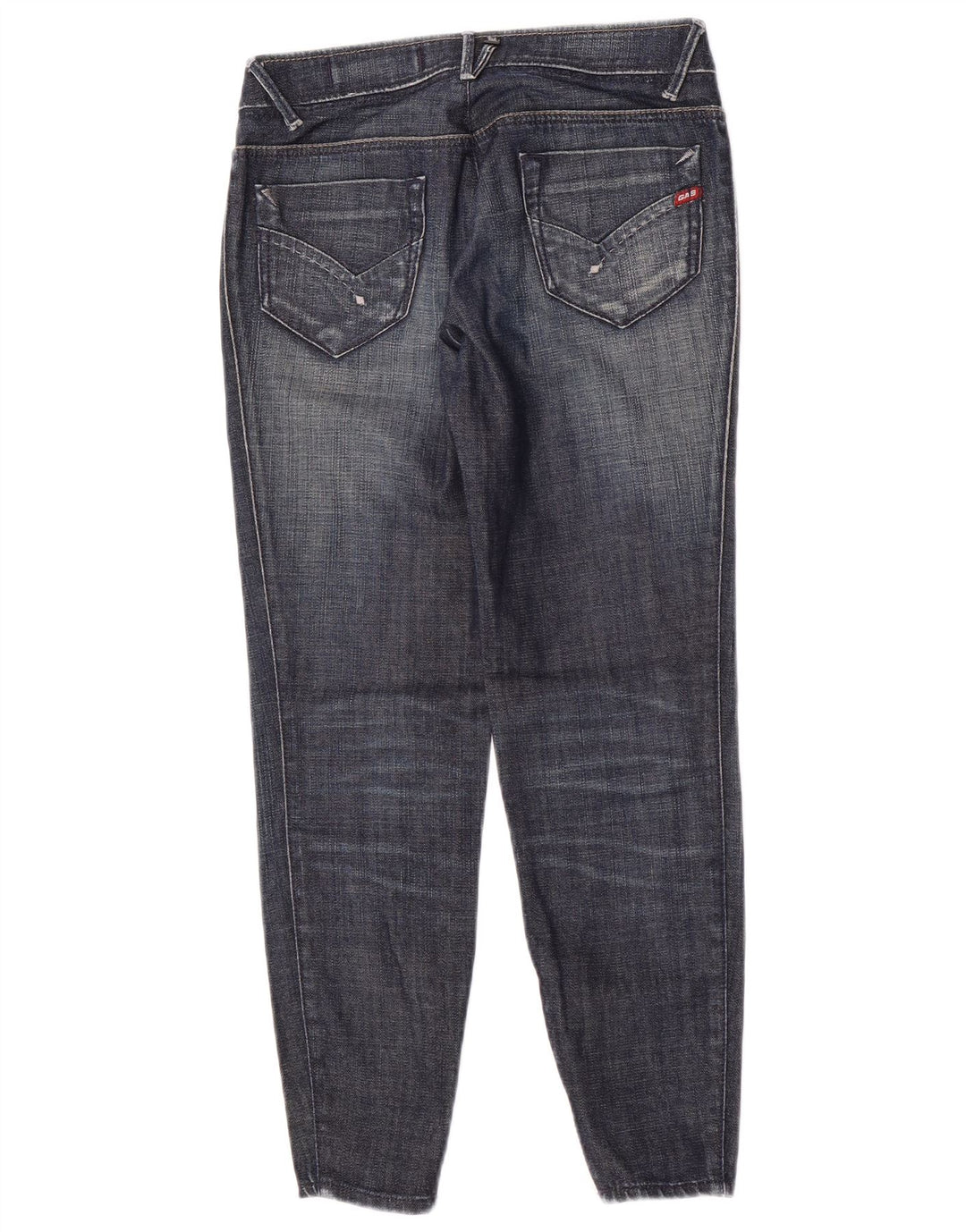 Gas Damen Slim Jeans W27 L26 Blaue Baumwolle