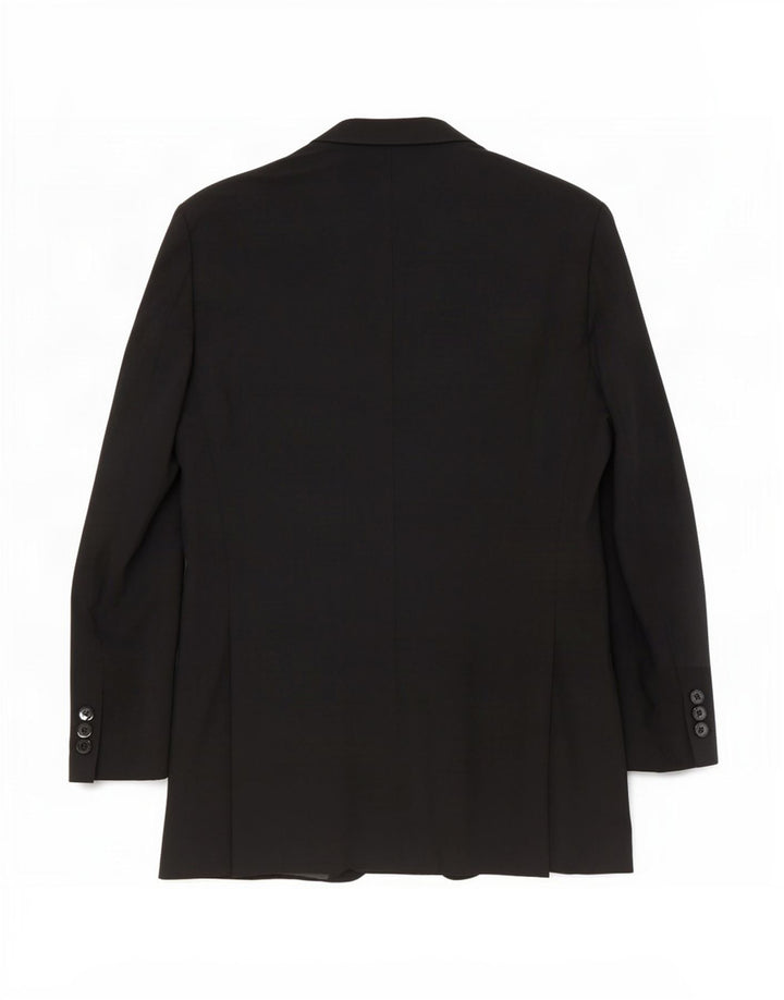 Marks & Spencer Herren-Blazer mit 2 Knöpfen, UK 40, Mittelschwarz, Polyester