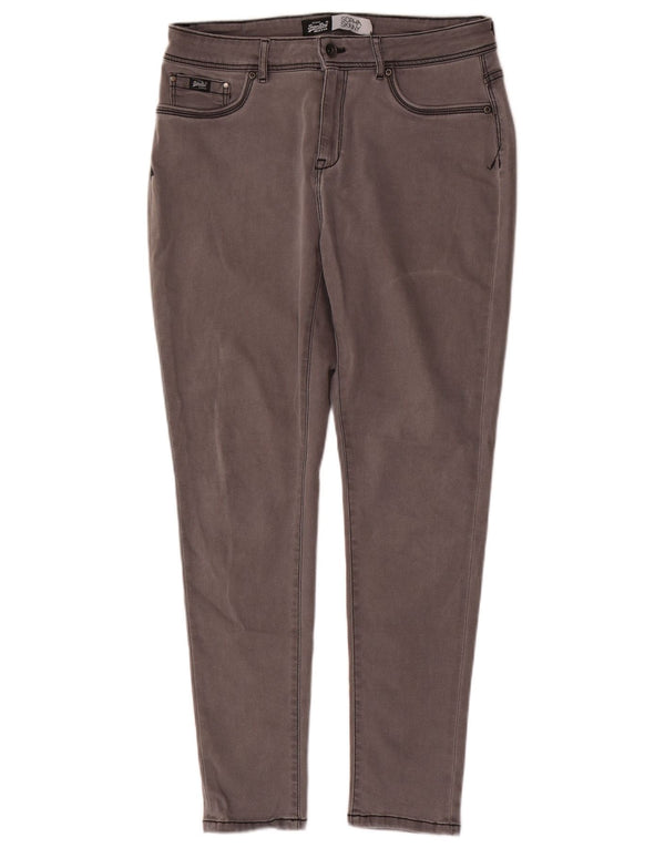 Superdry Damen Sophia Skinny Jeans W32 L28 Graue Baumwolle