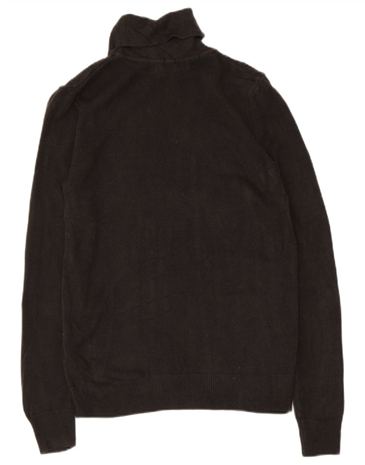 Marks & Spencer Rollkragenpullover für Damen, Gr. 8, Small, Schwarz, Acryl