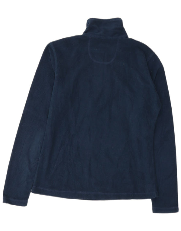 Diadora Damen-Fleecepullover mit Reißverschluss am Hals, Gr. 14, Marineblau