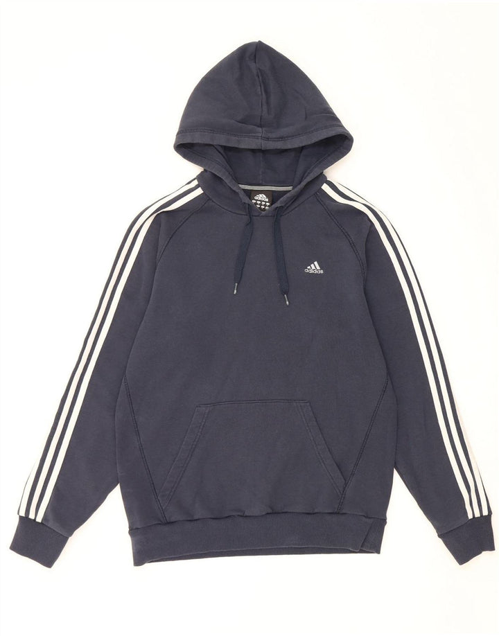 ADIDAS Herren Kapuzenpullover aus Baumwolle in mittlerem Marineblau