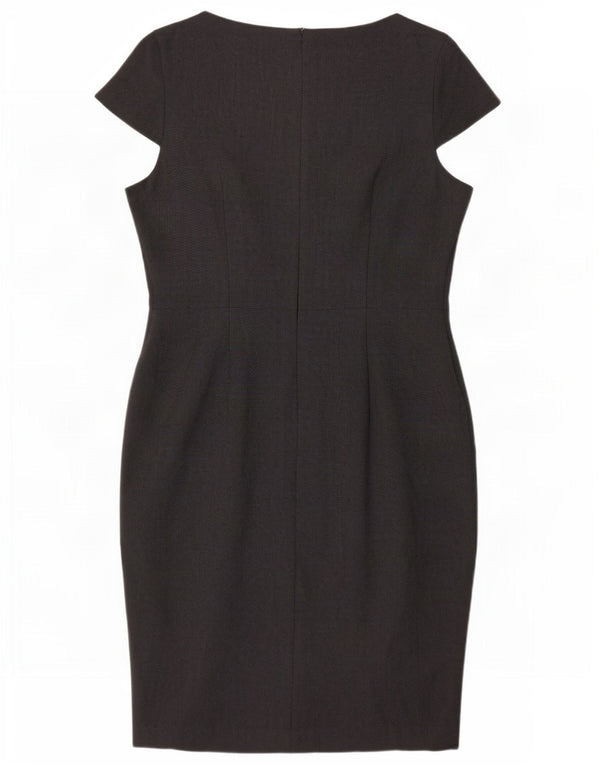 Marks & Spencer Damen Etuikleid UK 14 Large Grau Polyester