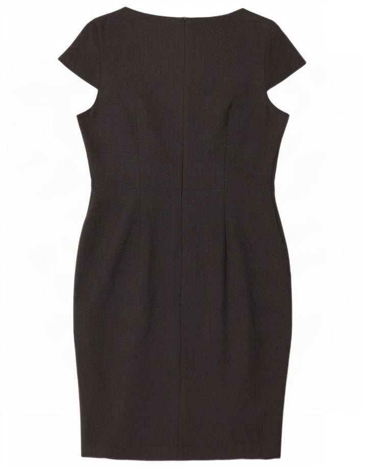 Marks & Spencer Damen Etuikleid UK 14 Large Grau Polyester