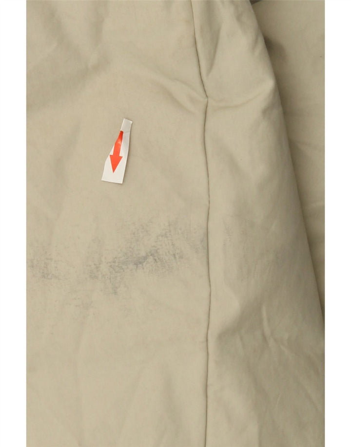Zara Damen Übergroße wattierte Jacke UK 10 Small Graue Baumwolle