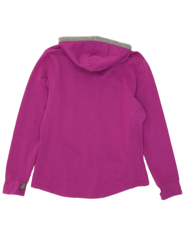 Arena Womens Zip Hoodie Pullover UK 18 XL Lila Baumwolle