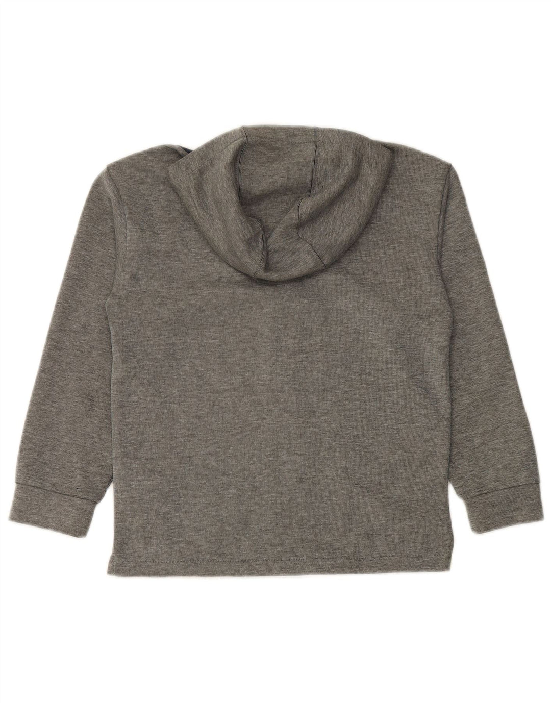 PUMA Jungen-Kapuzenpullover mit grafischem Reißverschluss, 9–10 Jahre, graues Farbblock-Polyester