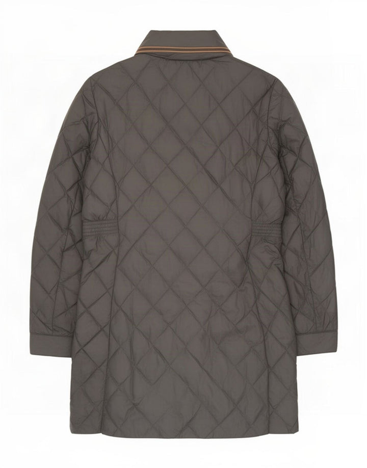 Marks & Spencer Damen Steppmantel UK 12 Mittelgraues Polyamid