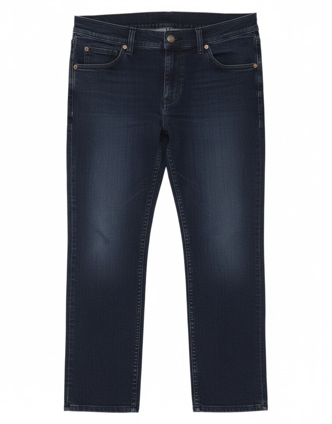 Cheap Monday Damen Straight Jeans W32 L26 Marineblaue Baumwolle