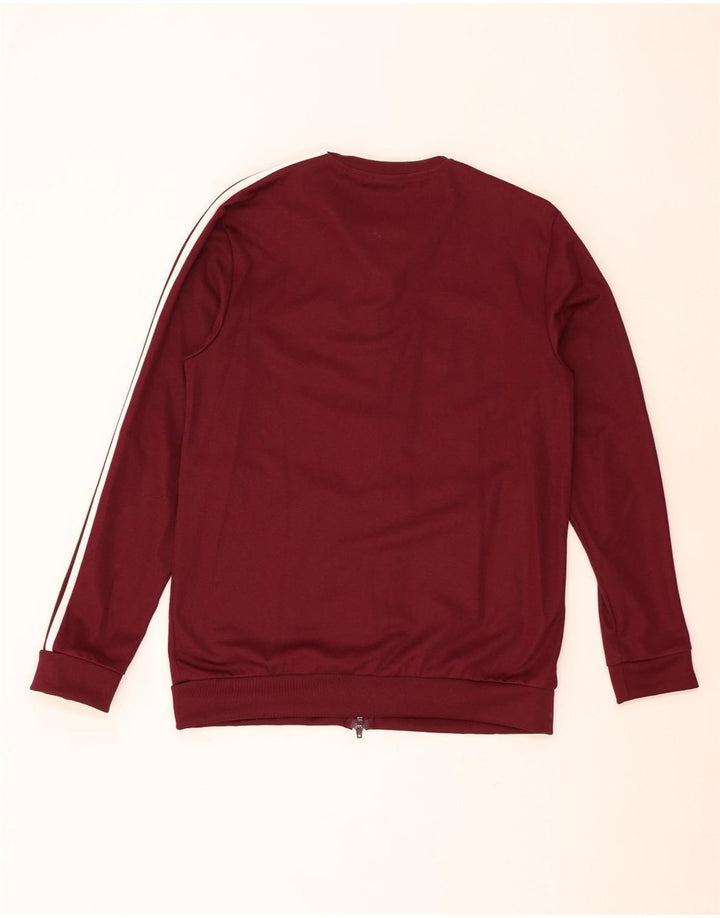 Adidas Herren-Trainingsanzug-Top-Jacke, mittlere Burgunder-Baumwolle