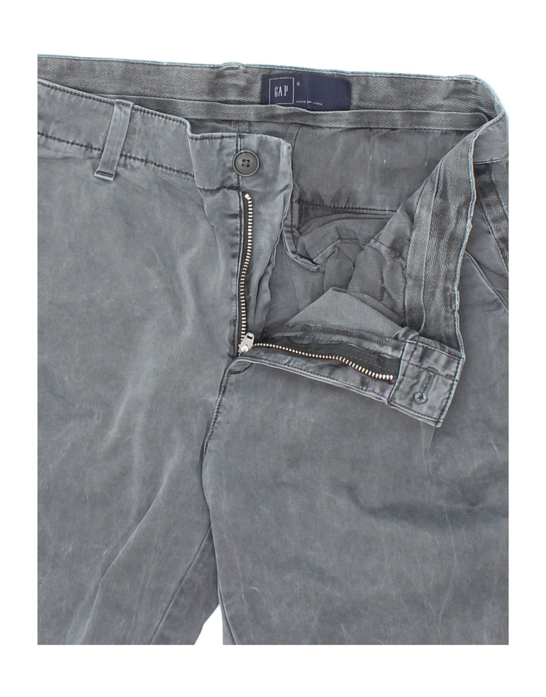 GAP Womens Slim Chino Trousers  US 6 Medium W32 L28 Grey Cotton Vintage Gap and Second-Hand Gap from Messina Hembry 