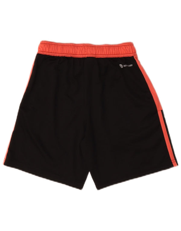 Adidas Aeroready Sportshorts für Jungen, 11–12 Jahre, schwarzes Colourblock-Polyester