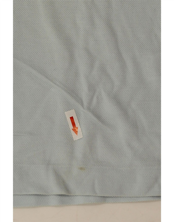 Lacoste Herren-Poloshirt, Größe 5, groß, blaue Baumwolle