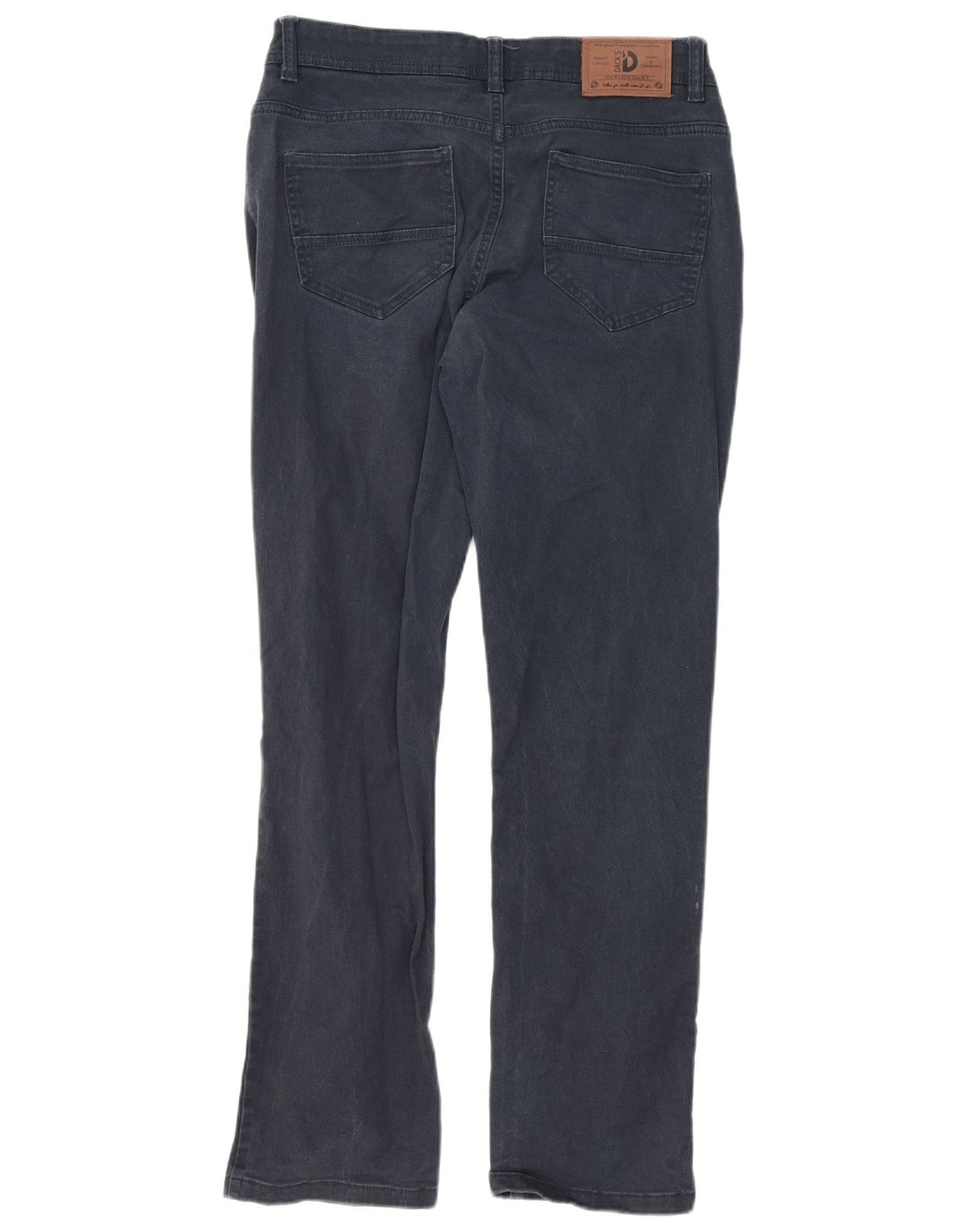 DACK'S Mens Regular Fit Casual Trousers IT 46 Small W32 L30 Navy Blue