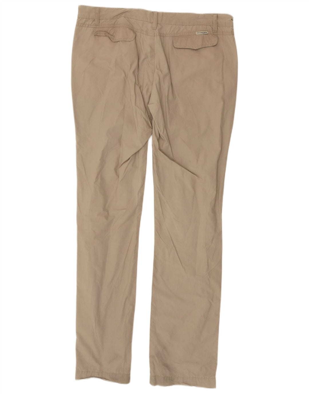 CALVIN KLEIN Womens Slim Cargo Trousers W36 L33 Beige