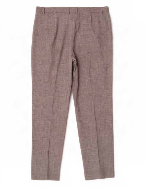 Marks & Spencer Damen Anzughose UK 16 Large W34 L30 Grau Polyester