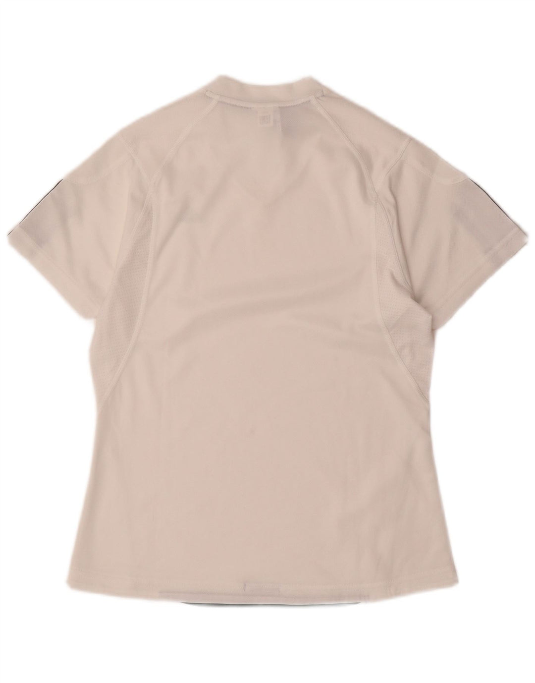 ADIDAS Damen Climacool T-Shirt Top UK 12 Medium Weiß Polyester