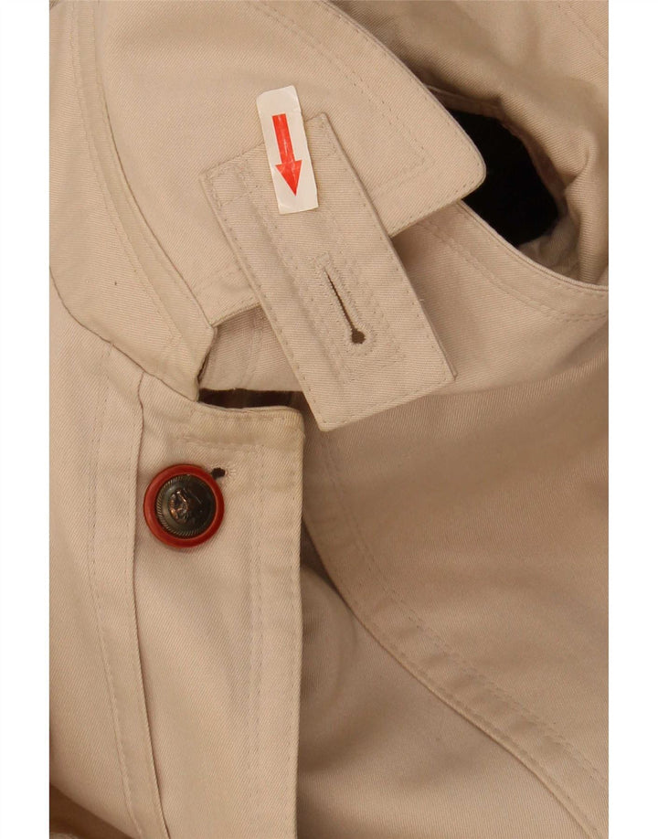 Vintage Damen Mantel UK 18 XL Beige Acryl