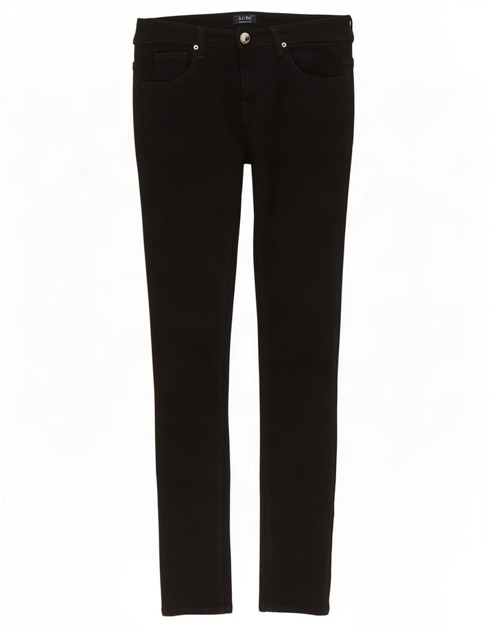 Armani Damen Skinny Jeans W26 L31 Schwarz Polyester