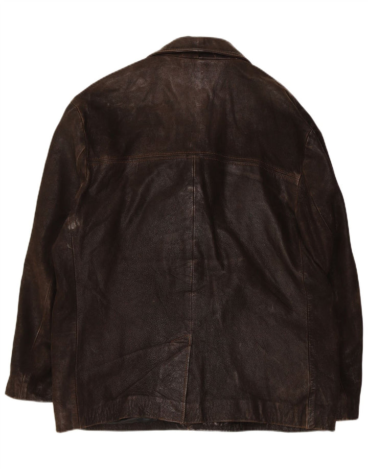 Vintage Herren Lederjacke UK 42 XL Braunes Leder