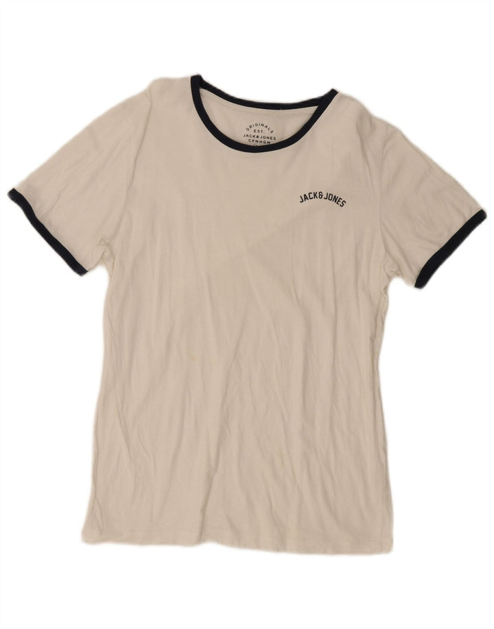 Jack & Jones Herren T-Shirt Top Small Weiß