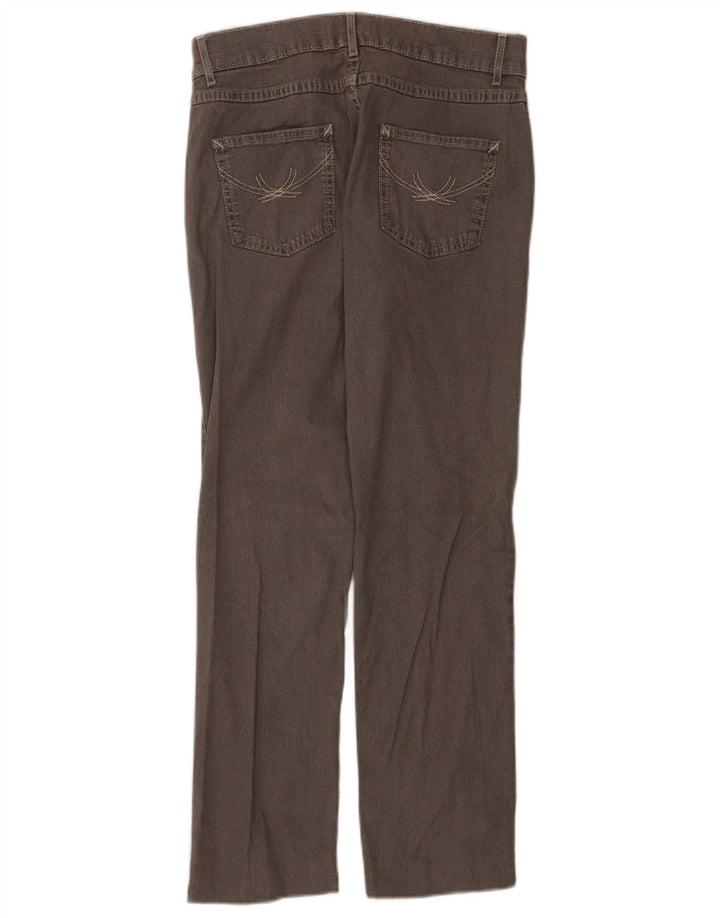 Marks & Spencer Damen Straight Jeans UK 12 Medium W30 L28 Grau Baumwolle