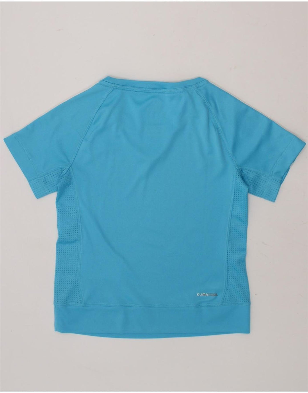 ADIDAS Boys Climacool T-Shirt Top 7-8 Years Blue Polyester Vintage Adidas and Second-Hand Adidas from Messina Hembry 