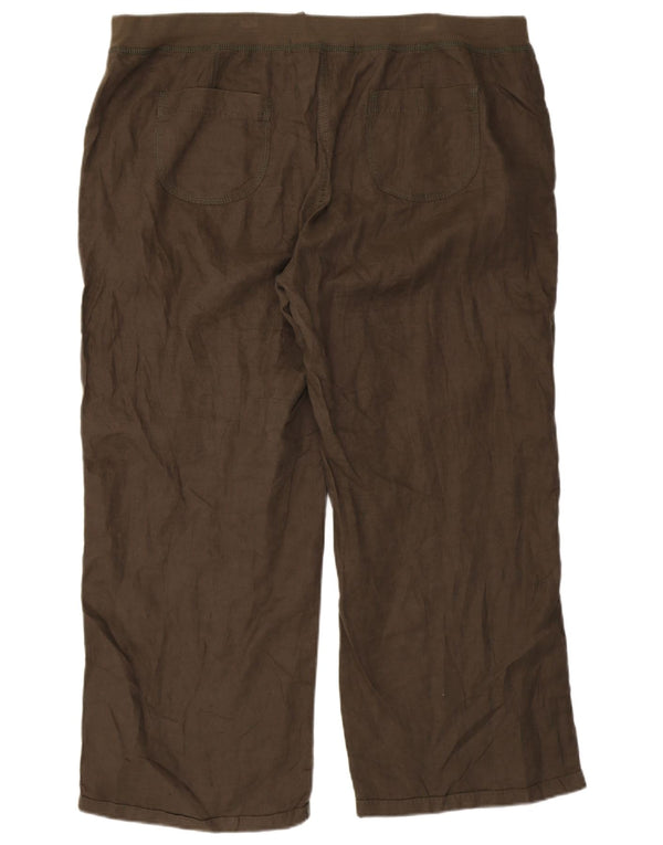 Marks & Spencer Damen Gerade Freizeithose UK 20 2XL W40 L28 Khaki