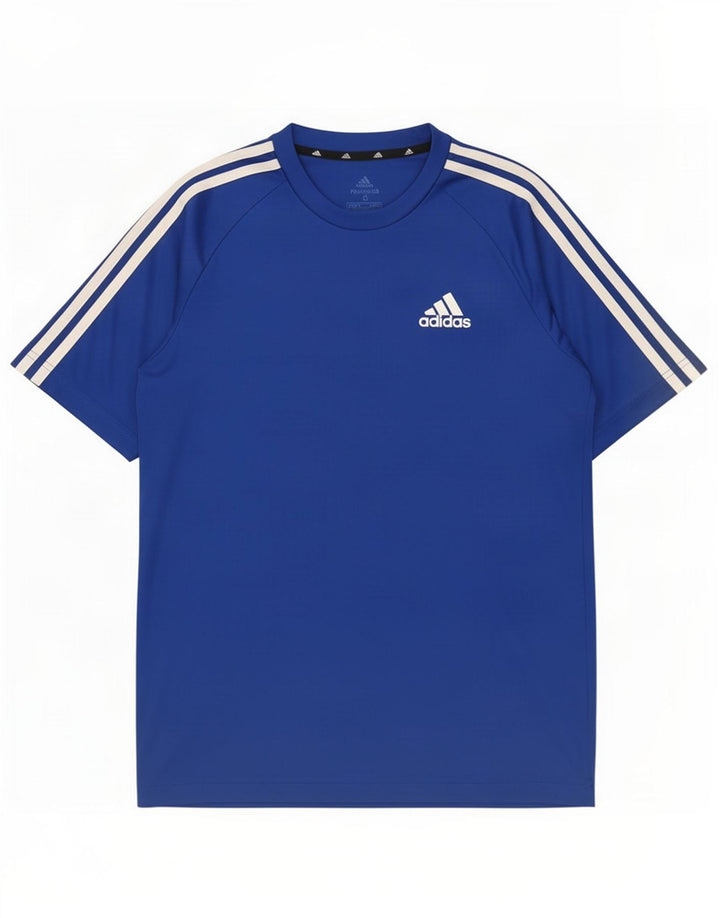 Adidas Herren Aeroready T-Shirt Top Small Blau Polyester