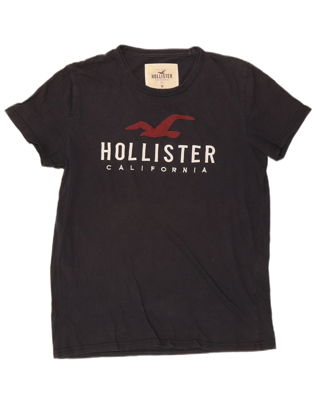 Hollister Herren-T-Shirt mit Grafik, mittlere Marineblau-Baumwolle