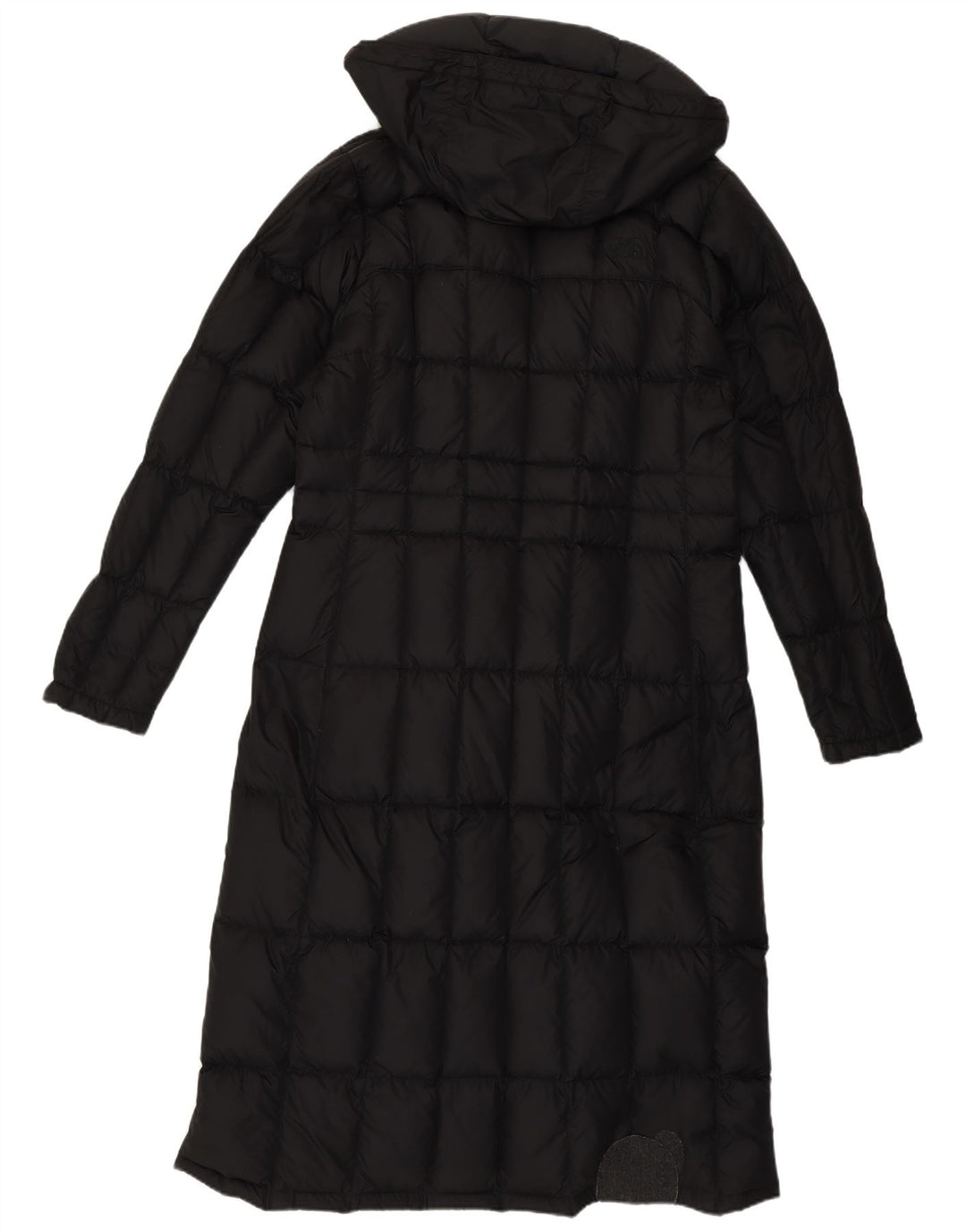 The North Face Womens Hooded Longline Wattierter Mantel UK 12 Medium Schwarz