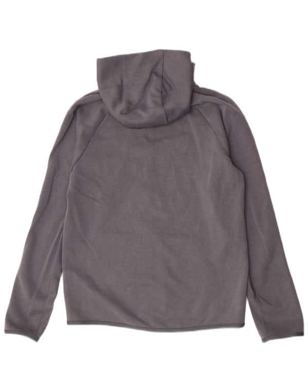 Nike Jungen-Kapuzenpullover mit Reißverschluss, 13–14 Jahre, XL, graue Baumwolle