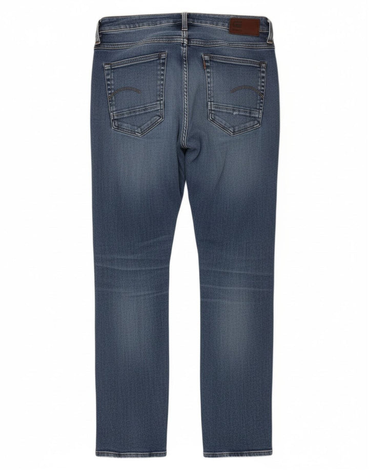 G-Star Damen Distressed Slim Jeans W24 L30 Blaue Baumwolle