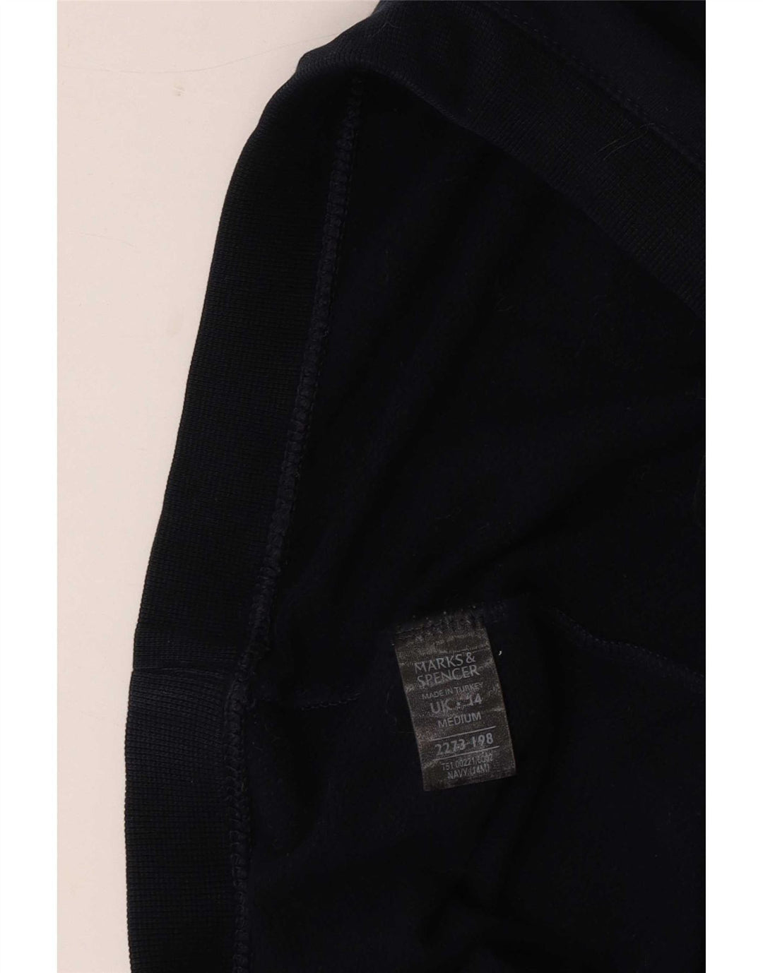 Marks & Spencer Damen-Trainingshose, Baumwolle, Größe M, Marineblau, UK 14