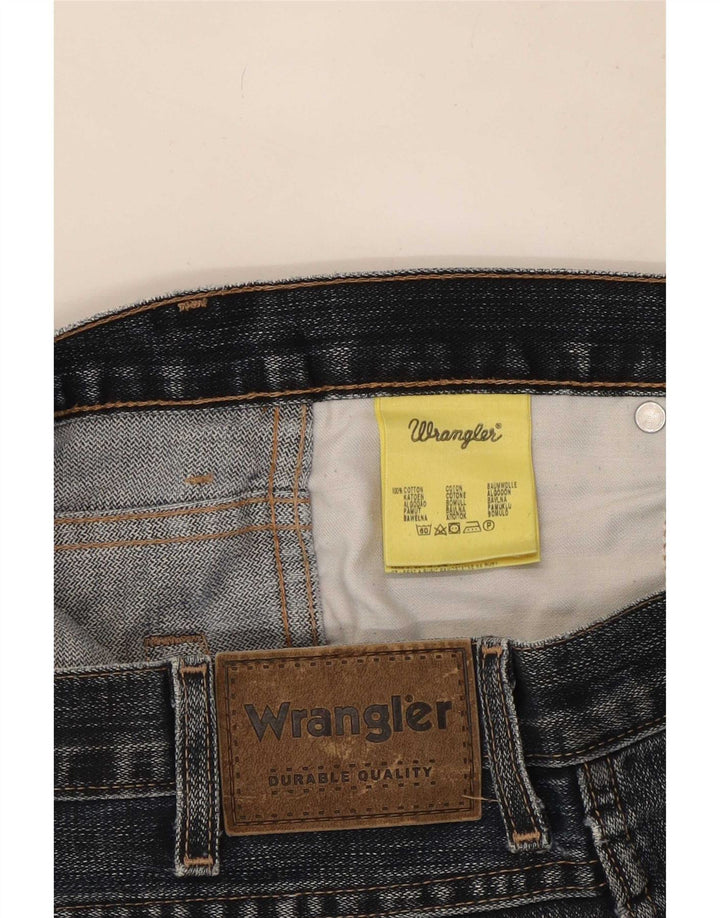 Wrangler Herren Bootcut Jeans W31 L32 Marineblaue Baumwolle