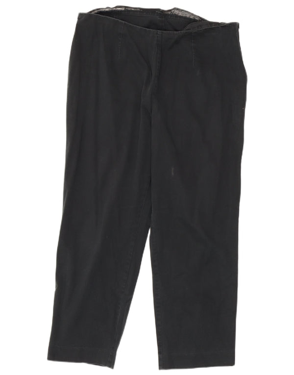 Marks & Spencer Damen-Hose, kurz geschnitten, UK 44, Größe L, W32, L24, Marineblau
